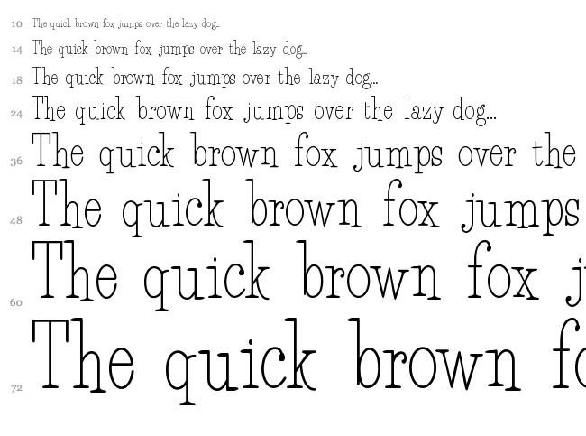 HFF Light Petals font waterfall